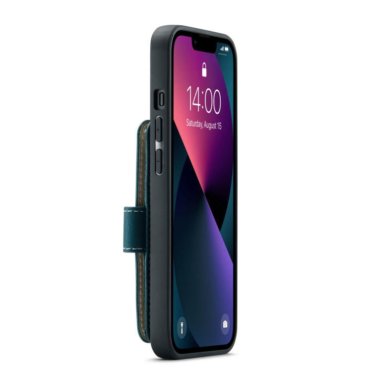 JEEHOOD Anti-Diebstahl-Bürste Magnetische PU + TPU-Schutzhülle mit Kartensteckplatz, Für iPhone 13 mini, Für iPhone 13, Für iPhone 13 Pro, Für iPhone 13 Pro Max