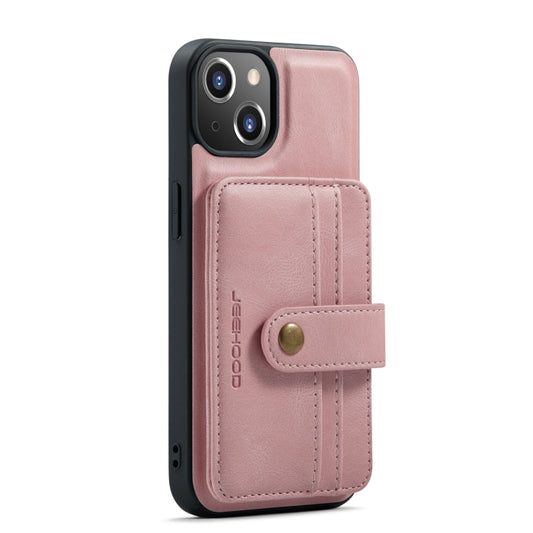 JEEHOOD - Funda protectora magnética de poliuretano termoplástico (PU) con ranura para tarjetas y cepillo antirrobo, para iPhone 13 mini, iPhone 13, iPhone 13 Pro, iPhone 13 Pro Max