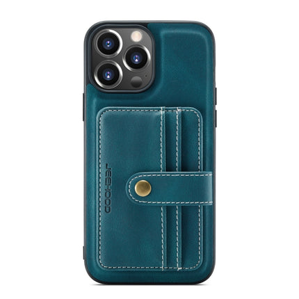 JEEHOOD Anti-theft Brush Magnetic PU + TPU Protective Case with Card Slot, For iPhone 13 mini, For iPhone 13, For iPhone 13 Pro, For iPhone 13 Pro Max