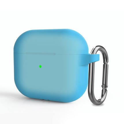 Funda protectora de silicona gruesa para auriculares inalámbricos con gancho para AirPods 3