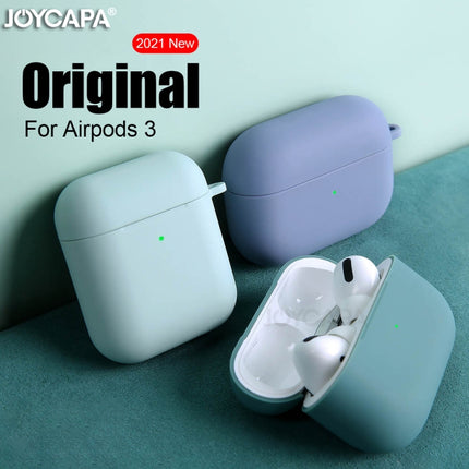 Funda protectora de silicona gruesa para auriculares inalámbricos con gancho para AirPods 3