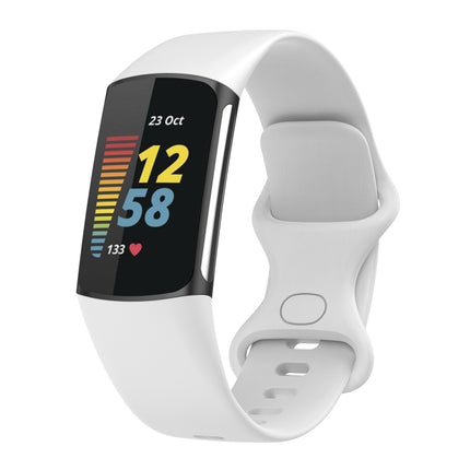 For Fitbit Charge 5 Silicone Replacement Strap Watchband, L