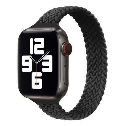 Small Waist Single Loop Nylon Braid Replacement Watchband For Apple Watch Series 7 41mm / 6&SE&5&4 40mm / 3&2&1 38mm, S 135mm, M 145mm