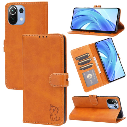 Embossed Happy Cat Pattern Horizontal Flip Leather Case with Holder & Card Slots & Wallet, For Xiaomi Mi 11 Ultra, For Xiaomi Mi 11 Lite, For Google Pixel 5a 5G, For Google Pixel 5 XL