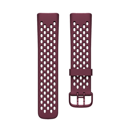 Silicone Hole Replacement Strap Watchband, For Fitbit Charge 5