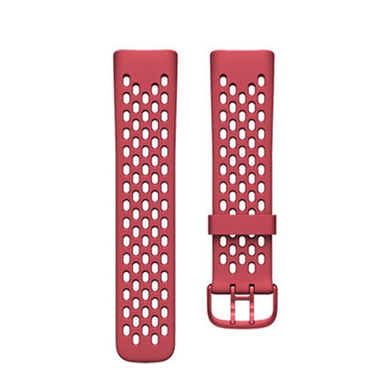 Silicone Hole Replacement Strap Watchband, For Fitbit Charge 5