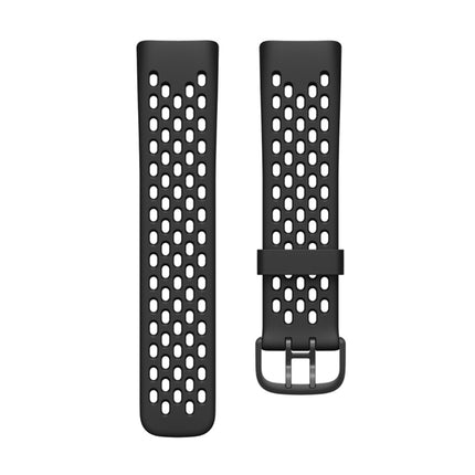 Silicone Hole Replacement Strap Watchband, For Fitbit Charge 5