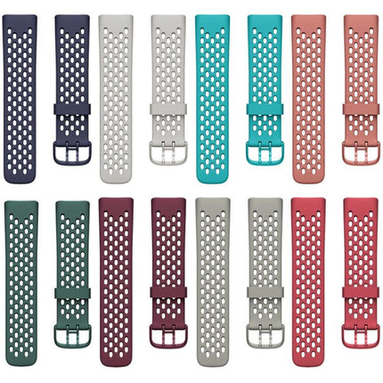 Silicone Hole Replacement Strap Watchband, For Fitbit Charge 5