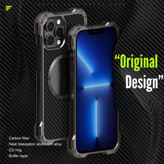 R-JUST RJ51 Hohl Stoßfest Metall Schutzhülle, Für iPhone 13 mini, Für iPhone 13, Für iPhone 13 Pro, Für iPhone 13 Pro Max