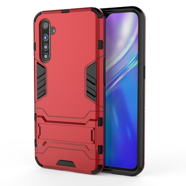 Shockproof PC + TPU Protective Case with Holder, For OPPO Realme XT & K5