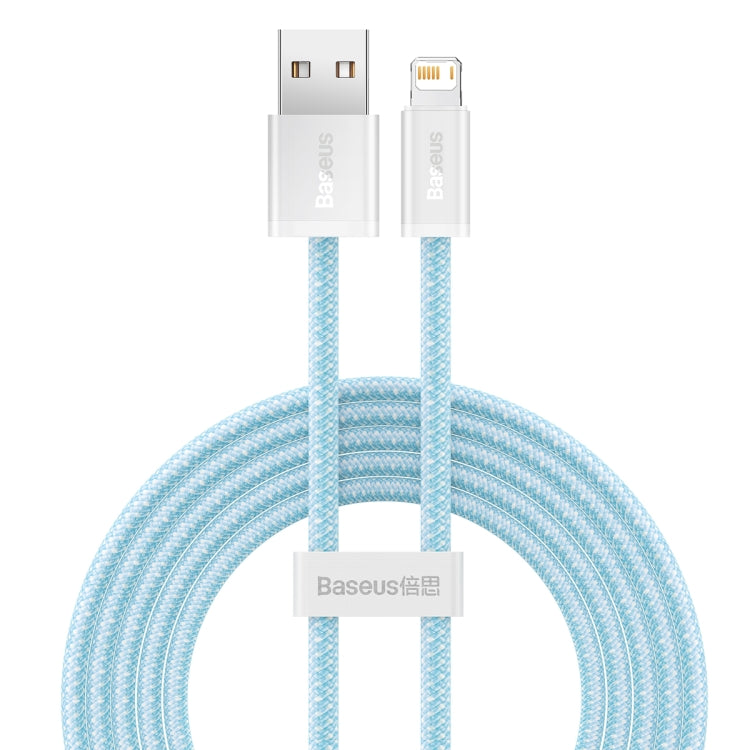 Cable de datos de carga rápida USB a 8 pines de 2,4 A, serie dinámica Baseus CALD000402, 2 m