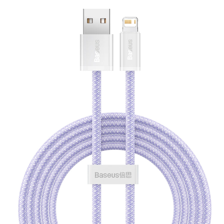 Cable de datos de carga rápida USB a 8 pines de 2,4 A, serie dinámica Baseus CALD000402, 2 m