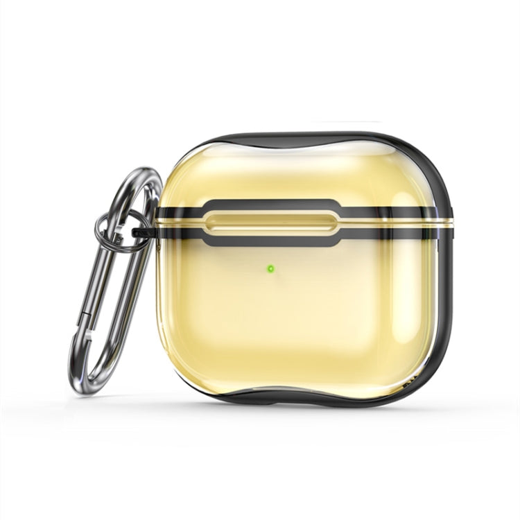 Galvanisierter Rahmen + transparente TPU-Kopfhörer-Schutzhülle mit Haken, für AirPods 3