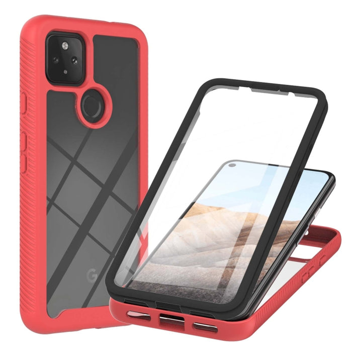Starry Sky Solid Color Series Shockproof PC + TPU Protective Case with PET Film, For Google Pixel 5A 5G, For Motorola Moto Edge S / G100