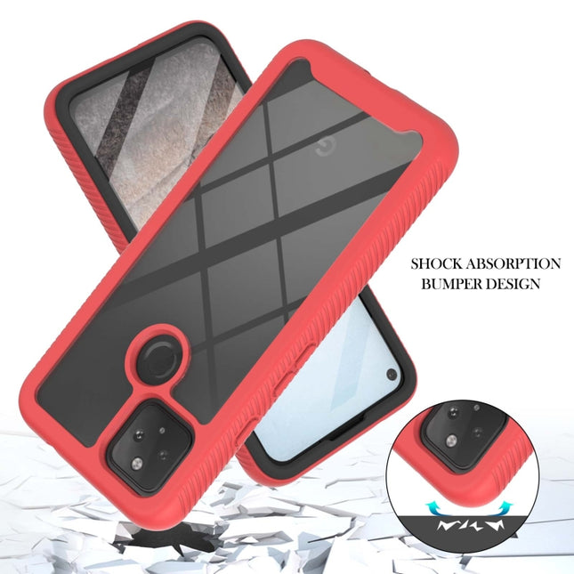 Starry Sky Solid Color Series Shockproof PC + TPU Protective Case with PET Film, For Google Pixel 5A 5G, For Motorola Moto Edge S / G100