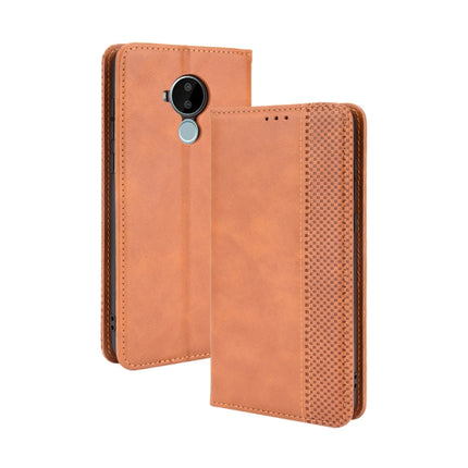 Magnetic Buckle Retro Crazy Horse Texture Horizontal Flip Leather Case with Holder & Card Slots & Photo Frame, For Fujitsu Arrows WE, For Blackview Oscal C20, For Nokia C30, For Nokia C50 5G, For Oukitel WP13 5G, For Aquos Sense6