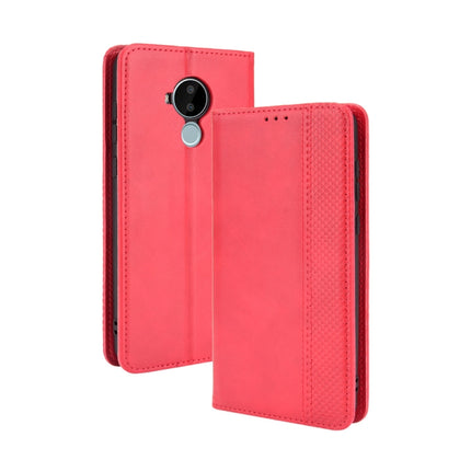 Magnetic Buckle Retro Crazy Horse Texture Horizontal Flip Leather Case with Holder & Card Slots & Photo Frame, For Fujitsu Arrows WE, For Blackview Oscal C20, For Nokia C30, For Nokia C50 5G, For Oukitel WP13 5G, For Aquos Sense6
