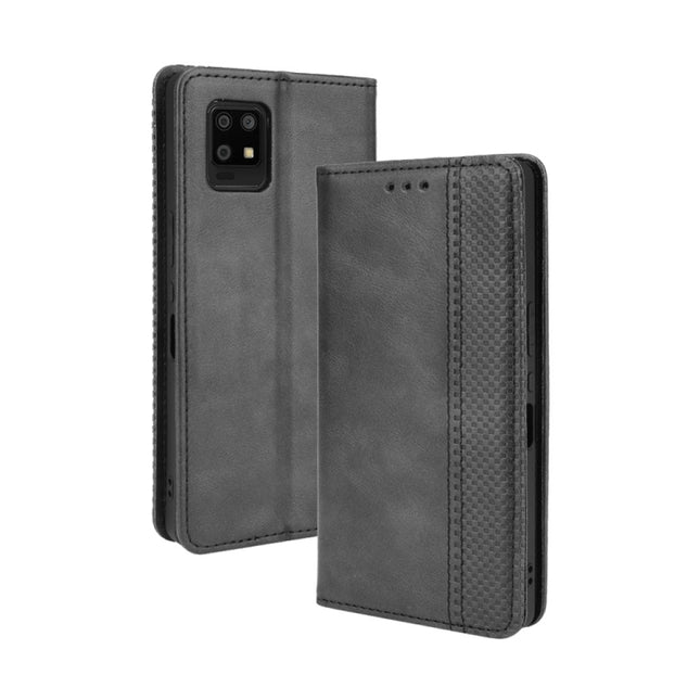 Magnetic Buckle Retro Crazy Horse Texture Horizontal Flip Leather Case with Holder & Card Slots & Photo Frame, For Aquos Zero6, For Umidigi A11 Pro Max