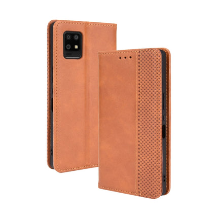 Magnetic Buckle Retro Crazy Horse Texture Horizontal Flip Leather Case with Holder & Card Slots & Photo Frame, For Aquos Zero6, For Umidigi A11 Pro Max