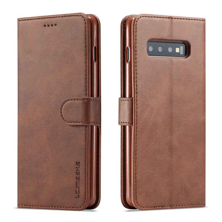 LC.IMEEKE Calf Texture Horizontal Flip Leather Case, with Holder & Card Slots & Wallet, For Galaxy S9, For Galaxy S9 Plus, For Galaxy S10, For Galaxy S10 Plus