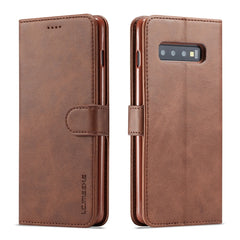 LC.IMEEKE Calf Texture Horizontal Flip Leather Case, with Holder & Card Slots & Wallet, For Galaxy S9, For Galaxy S9 Plus, For Galaxy S10, For Galaxy S10 Plus