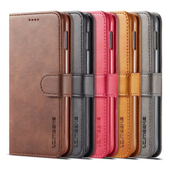 LC.IMEEKE Calf Texture Horizontal Flip Leather Case, with Holder & Card Slots & Wallet, For Galaxy S10e, For Galaxy A6 Plus (2018), For Galaxy M30, For Galaxy A70