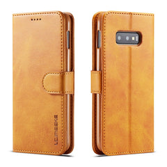 LC.IMEEKE Calf Texture Horizontal Flip Leather Case, with Holder & Card Slots & Wallet, For Galaxy S10e, For Galaxy A6 Plus (2018), For Galaxy M30, For Galaxy A70