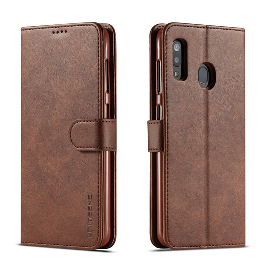 LC.IMEEKE Calf Texture Horizontal Flip Leather Case, with Holder & Card Slots & Wallet, For Galaxy A40, For Galaxy A60, For Galaxy S8 Plus