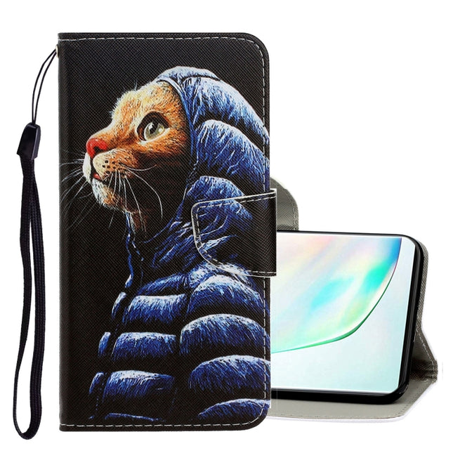3D Colored Drawing Horizontal Flip PU Leather Case with Holder & Card Slots & Wallet, For Galaxy Note 10 Plus
