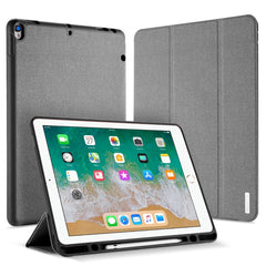 DUX DUCIS Domo Series Horizontal Flip Magnetic TPU + PU Leather Tablet Case with Three-folding Holder & Pen Slot, For iPad Pro 12.9 inch 2017