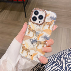 Glitter Powder Electroplating Flower Shockproof Phone Case, For iPhone 12 Pro Max, For iPhone 11, For iPhone 11 Pro, For iPhone 11 Pro Max