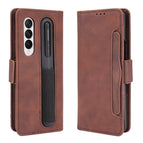 For Samsung Galaxy Z Fold3 5G(Pen Slot) / Brown