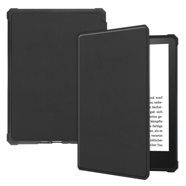 Solid Color Voltage Caster Texture TPU Horizontal Flip Tablet Leather Case with Sleep / Wake-up Function, For Amazon Kindle Paperwhite 2021