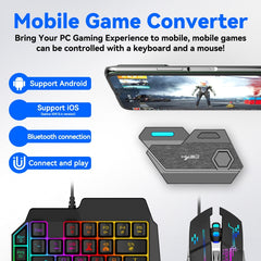 HXSJ P3 Bluetooth 5.0 Keyboard Mouse Converter Shooting Game Auxiliary Tool