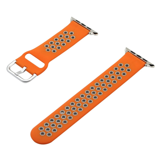 Silicone Replacement Strap Watchband For Apple Watch Series, 7 45mm / 6&SE&5&4 44mm / 3&2&1 42mm