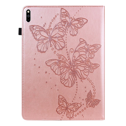 Embossed Butterfly Pattern Horizontal Flip Leather Tablet Case, For Huawei MatePad Pro 10.8 2021 / 2018, For Huawei MatePad 11 2021, For Huawei MediaPad T3 10 9.6 inch, For Huawei MatePad T10S