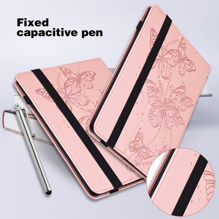 Embossed Butterfly Pattern Horizontal Flip Leather Tablet Case, For Huawei MediaPad T5 10 inch, For Huawei MediaPad M5 Lite 10 inch