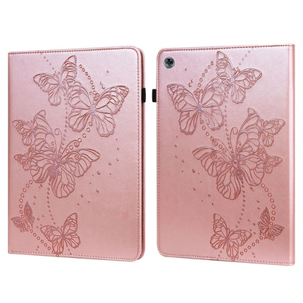 Embossed Butterfly Pattern Horizontal Flip Leather Tablet Case, For Huawei MediaPad T5 10 inch, For Huawei MediaPad M5 Lite 10 inch
