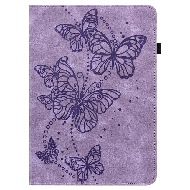 Embossed Butterfly Pattern Horizontal Flip Leather Tablet Case, For Lenovo Tab P11 2020 11 inch TB-J606F / TB-J606X, For Lenovo Tab M10 HD 2nd Gen TB-X306X