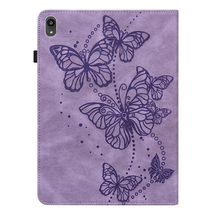 Embossed Butterfly Pattern Horizontal Flip Leather Tablet Case, For Lenovo Tab P11 2020 11 inch TB-J606F / TB-J606X, For Lenovo Tab M10 HD 2nd Gen TB-X306X