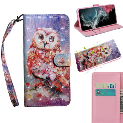 3D Painted Pattern Horizontal Flip Leather Phone Case with Holder & Lanyard, For Samaung Galaxy S22 Ultra 5G, For Samsung Galaxy A13 5G
