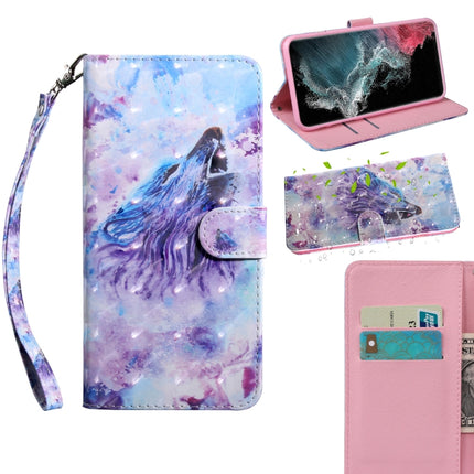 3D Painted Pattern Horizontal Flip Leather Phone Case with Holder & Lanyard, For Samaung Galaxy S22 Ultra 5G, For Samsung Galaxy A13 5G
