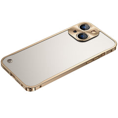 Metal Frame Frosted PC Shockproof Phone Case, For iPhone 13 mini, For iPhone 13, For iPhone 13 Pro, For iPhone 13 Pro Max, For iPhone 12 mini, For iPhone 12, For iPhone 12 Pro, For iPhone 12 Pro Max