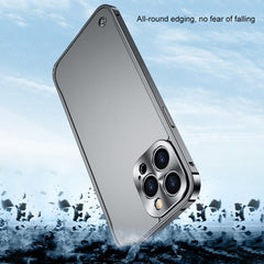 Metal Frame Frosted PC Shockproof Phone Case, For iPhone 13 mini, For iPhone 13, For iPhone 13 Pro, For iPhone 13 Pro Max, For iPhone 12 mini, For iPhone 12, For iPhone 12 Pro, For iPhone 12 Pro Max