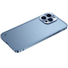 Metal Frame Frosted PC Shockproof Phone Case, For iPhone 13 mini, For iPhone 13, For iPhone 13 Pro, For iPhone 13 Pro Max, For iPhone 12 mini, For iPhone 12, For iPhone 12 Pro, For iPhone 12 Pro Max