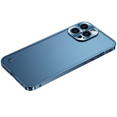 Metal Frame Frosted PC Shockproof Phone Case, For iPhone 12 Pro Max, For iPhone 13 Pro Max