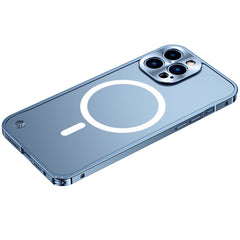Metallrahmen, mattiertes PC, stoßfestes Magsafe-Case, für iPhone 13 mini, für iPhone 13, für iPhone 13 Pro, für iPhone 13 Pro Max, für iPhone 12 mini, für iPhone 12, für iPhone 12 Pro, für iPhone 12 Pro Max