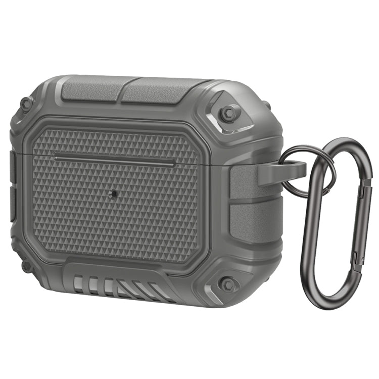 Diamond Shield Mecha TPU + PC Kopfhörer-Schutzhülle mit Haken für AirPods Pro, für AirPods Pro