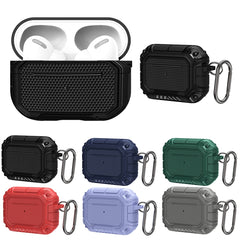 Diamond Shield Mecha TPU + PC Kopfhörer-Schutzhülle mit Haken für AirPods Pro, für AirPods Pro
