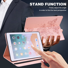 Embossed Butterfly Pattern Horizontal Flip Leather Tablet Case, For iPad 9.7 (2018/2017) / Air 2 / Air